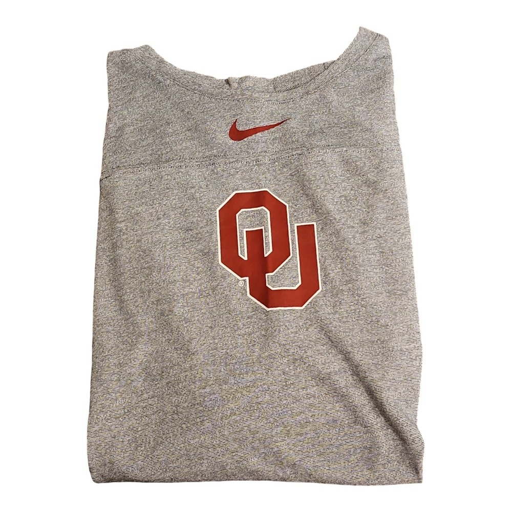 Nike Women's Gray Ohio State Buckeyes Dri-Fit‎ Sleeveless Shirt Sz Reg Xl - Picture 4 of 6